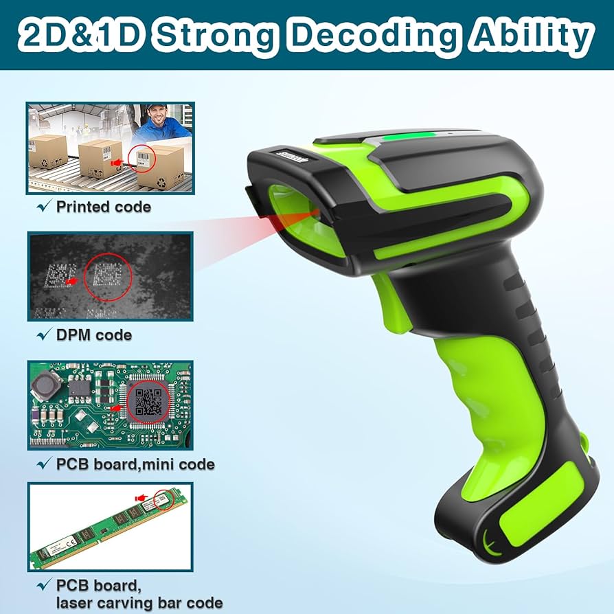 SFY✩.*˚ Amazon.com : Symcode Wireless Charging Barcode Scanner, 1D